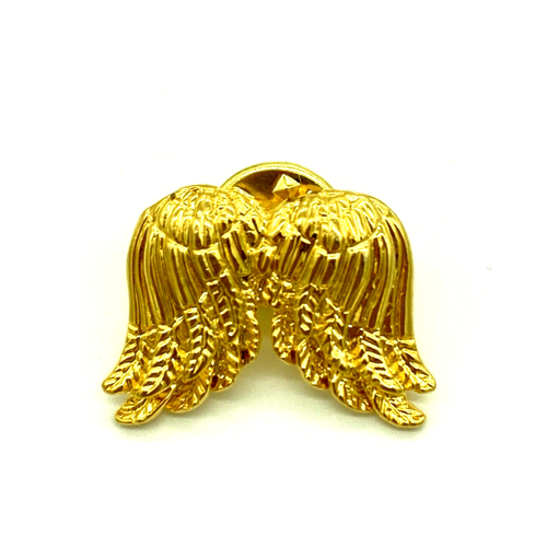 Angel Wings Gold Tone Pin