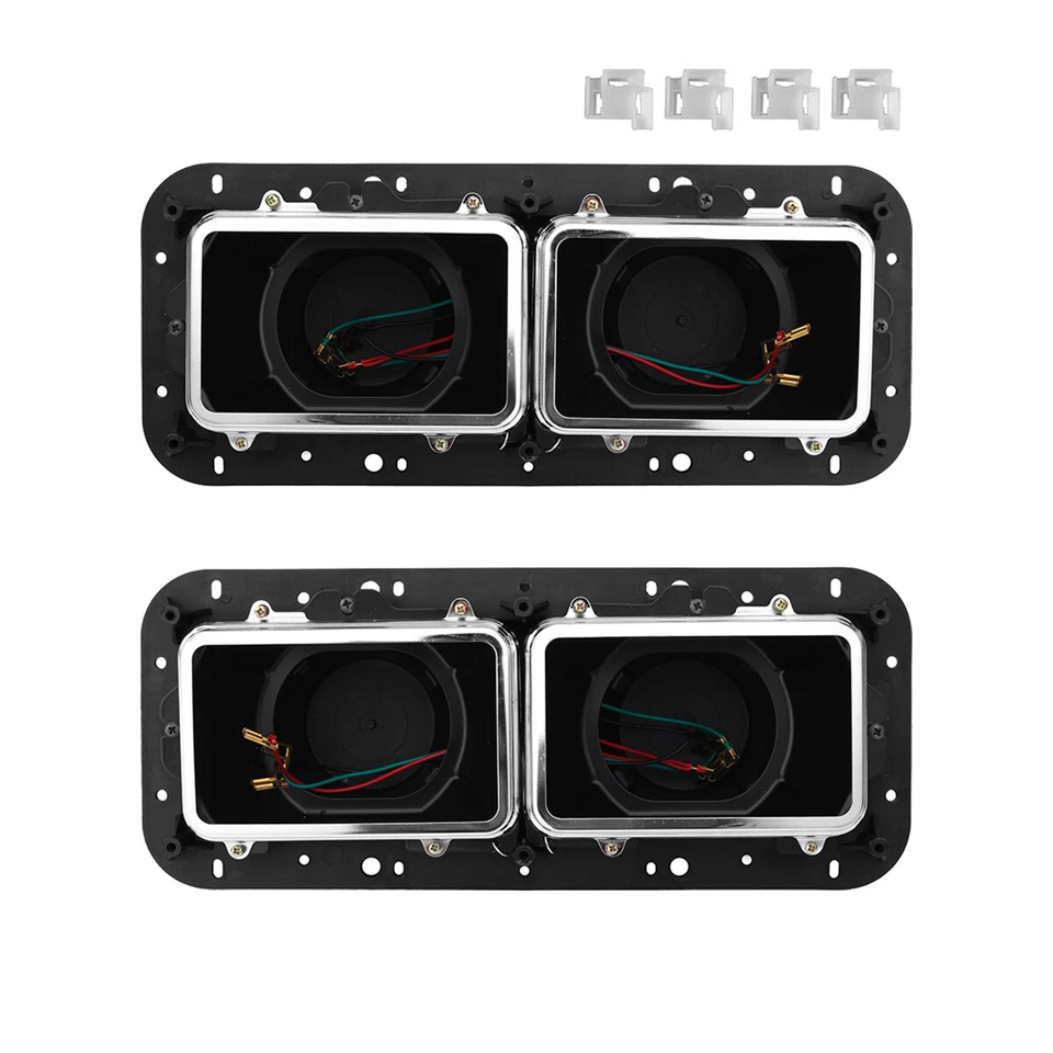 2PCS Headlight Housing Bases LH+RH For Kenworth t600 t800 Peterbilt 378 379 - Image 2 of 4