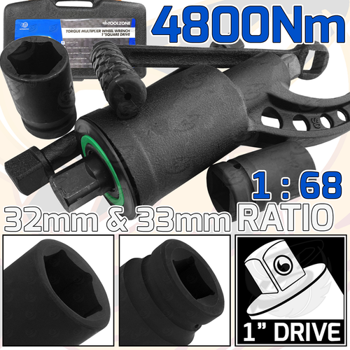 1" Torque Multiplier HGV Wheel Nut Remover HEAVY DUTY Torque