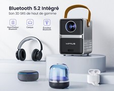 Projecteur Théâtre Portable WIMIUS P61, 8000 lumens, WiFi 5G, Full HD 1080P