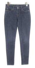 LEVI'S Demi Curve Modern Rise Skinny Jeans Women's W25/L32 Zip Fly Whiskers Blue