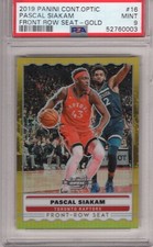 2019-20 Panini Contenders Optic Front Row Seat Gold #16 Pascal Siakam 4/10 PSA 9