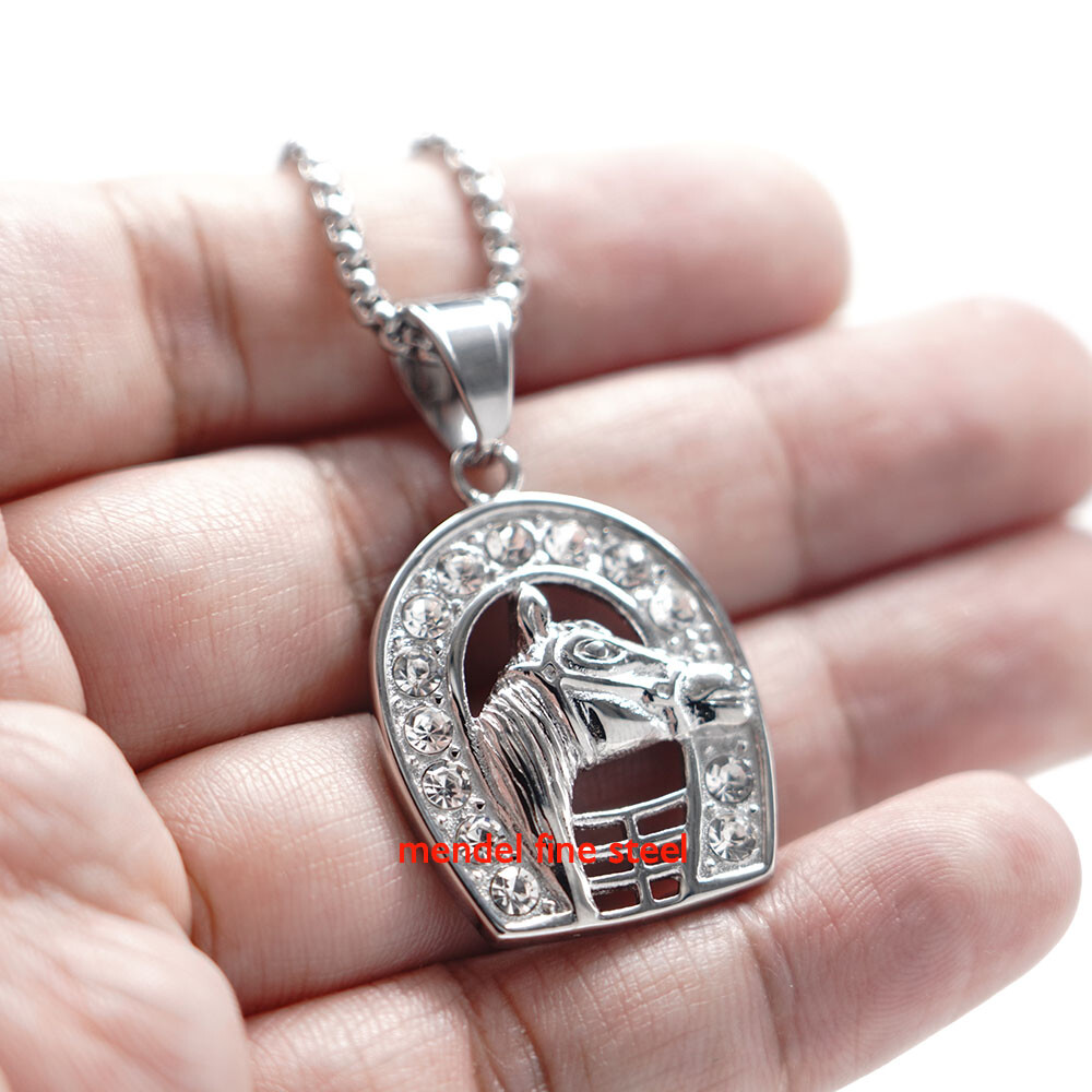 COLLANA UOMO IN ACCIAIO CON FERRO DI CAVALLO - Foto 10