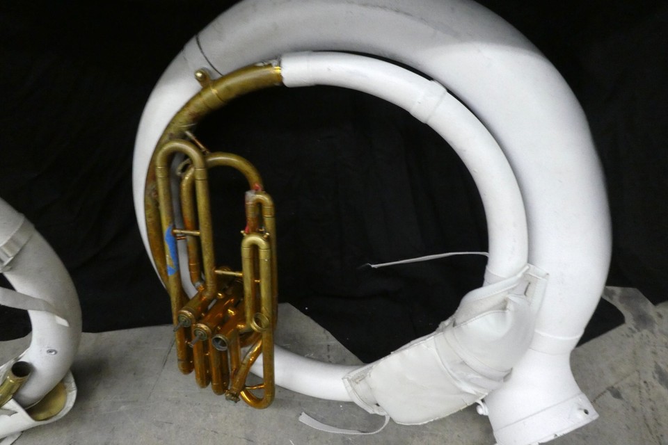 Lot of Fiberglass BBb Sousaphone Parts eBay