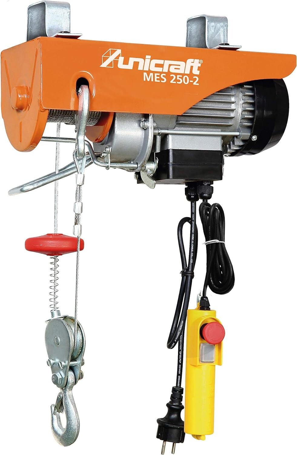 Unicraft Electric Cable Hoist MES250-2 Lifting Capacity 125/250 kg 500W 6198225