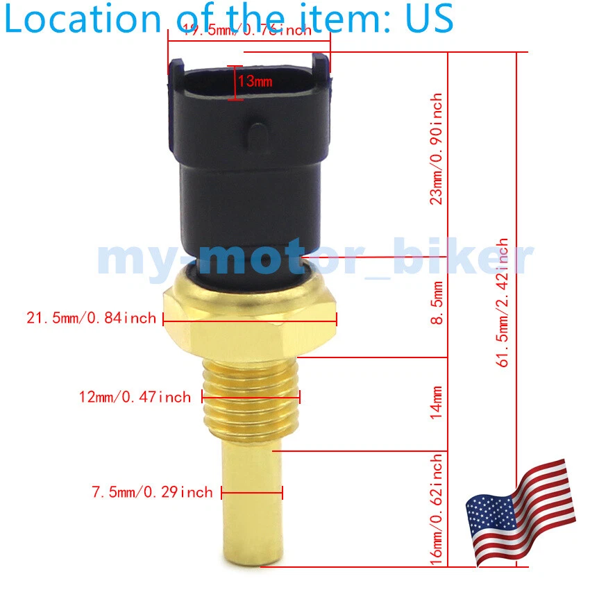 Thermister Temp 传感器开关 适用于 Polaris Ranger 800 2010 - 2017/ XP 900 2013 - 2018 — 第 2/4 张图片