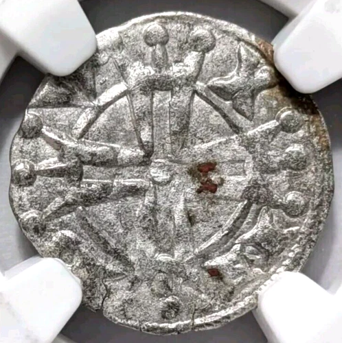 Raymond V France Provence NGC AU 55 Silver Denier Knights Templar Crusader