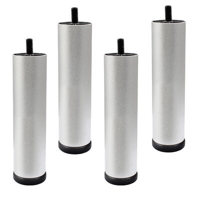 4 PCS 6 Inch Metal Furniture Legs - Adjustable Height Sofa Replacement Legs w...