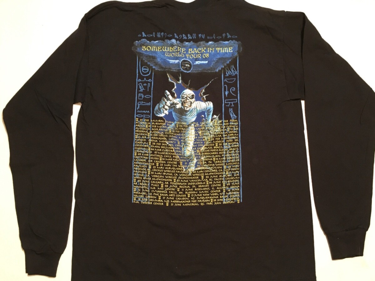 IRON MAIDEN 2008年ツアー 長袖Tシャツ L Iron Maiden Live After Death 2008 Tour LST New Cond M | eBay
