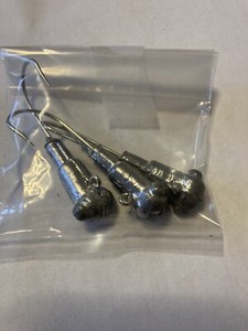 0.8 Oz Jig Heads, Unpainted, 3 Pack 