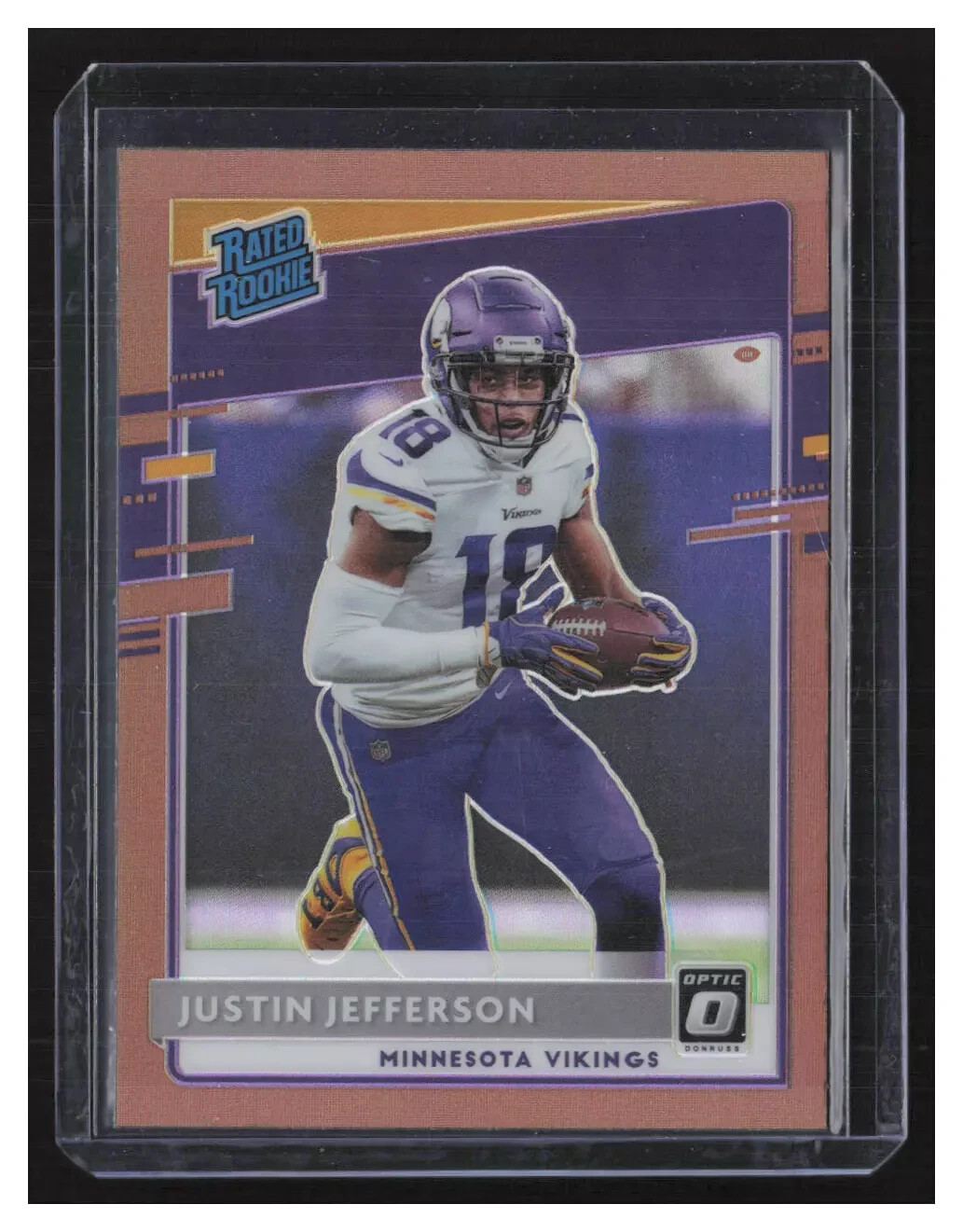 2020 Panini Donruss Optic Rated Rookies Bronze Prizm Justin Jefferson Rookie RC
