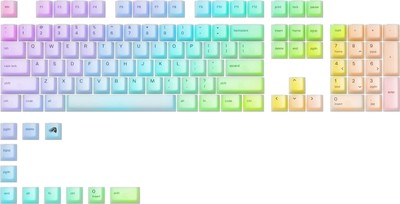 Glorious - Polychroma Translucent Universal RGB Keycaps for 100% 85% 80% TKL ...