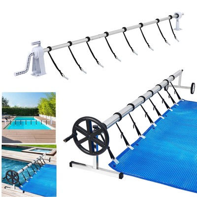 Aufrollsystem Poolüberdachung Abrollvorrichtung Poolaufroller Alu & Edelstah Neu