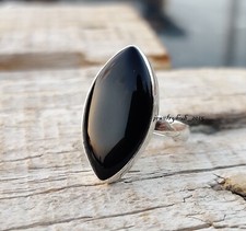 Black Onyx Gemstone 925 Sterling Silver Beautiful Stylish Ring All Size SR1288