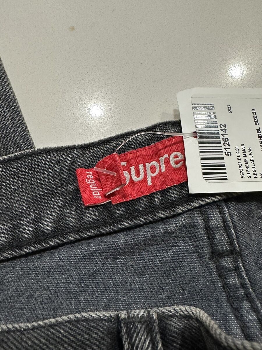 Supreme Regular Jean Washed Black Size 30 Brand New SS23 | eBay Supreme Regular Jean Washed Black Size 30 Brand New SS23 | eBay