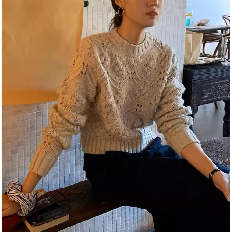 Loose Fit Diy Knit Arm Sweater Zara Yona Oversized Knit Sweater Ivory