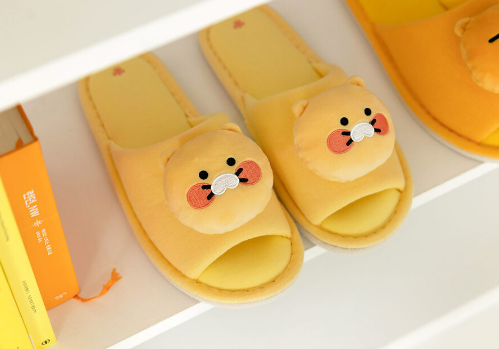 PANTOFOLA D’ORO [KAKAOFRIENDS] CHOONSIK Scarpe da Interno Tessuto Pantofola Unisex 260mm