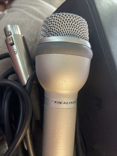 Realistic Radio Shack Super Omnidirectional Dynamic Microphone 33-1070B VTG Work - Picture 4 of 12