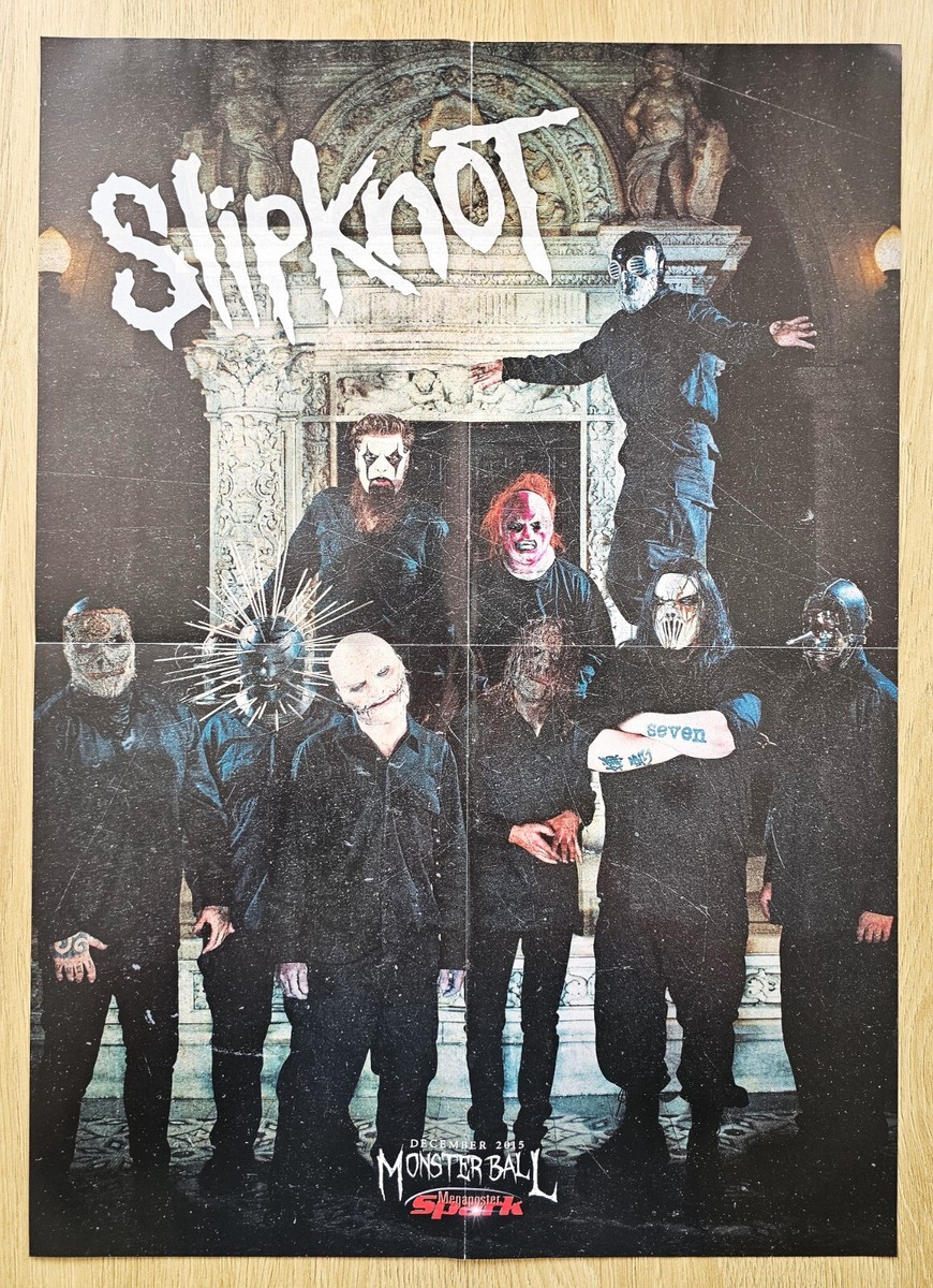 MEGA Poster: SLIPKNOT from 2015 - 16 x 22 in. (40 x 55cm) - MINT