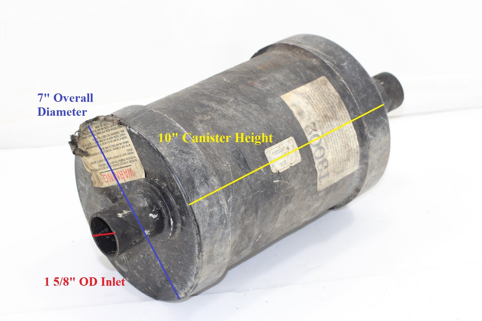 Vernay Marine Wet Exhaust Fiberglass Muffler 14" x 7" FAST SHIPPING eBay