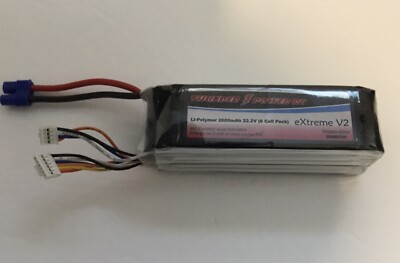 Thunder Power RC eXtreme V2 2600mAh 22.2V w/EC3 (TP2600-6SXV) 6 Cell Li-Po