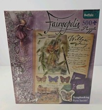 Fairyopolis Willow Fairy 500 Piece Jigsaw Puzzle Scrapbooking Parts Butterflies