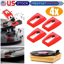 4 Pack Record Player Needles Replacement Compatible More Turntable Universal USA