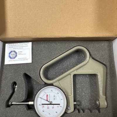 Hoffmann Group Dial Thickness Gauge 0 30 mm (0.01 mm Resolution) w/ Original Box