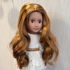 American Girl long curly wig for 18'' doll hair Gift Toys For kids #5