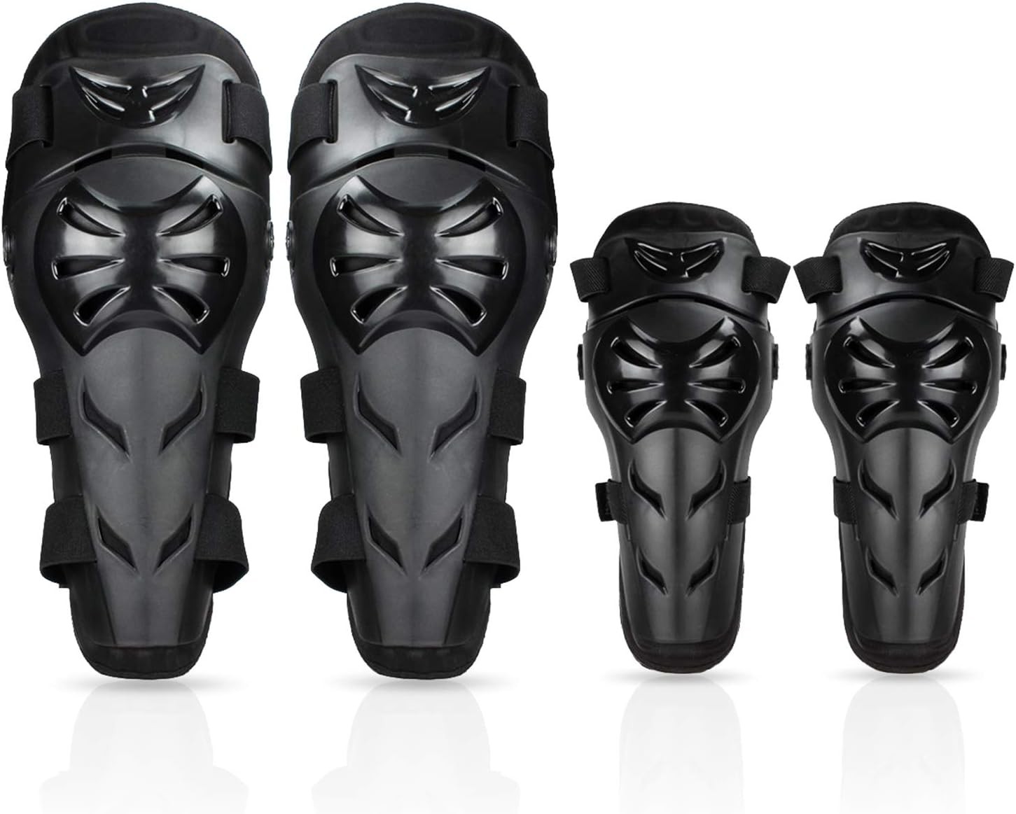 4 Pack Knee and Elbow Pads Adjustable Protective Armor for Motorcycle Cycling