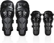 4 Pack Knee and Elbow Pads Adjustable Protective Armor for Motorcycle Cycling