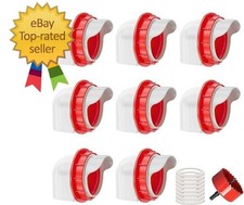 Chicken Feeders No Waste, DIY Automatic Poultry Feeder 8 Ports 1 Hole Saw...