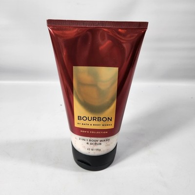 Bath & Body Works Bourbon Men's Collection 2 in 1 Body Scrub & Wash 6 oz