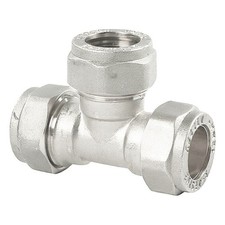 28mm Compression Chrome Tee - FREE Next-Day Delivery