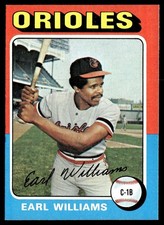 1975 Topps Card Baseball Earl Williams Baltimore Orioles #97 NM