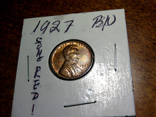 Uncirculated Some RED 1927-P Lincoln Penny L1