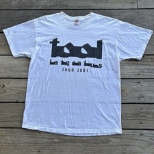 Vintage 2001 Tool Lateralus Tour Boot Double Sided Band T Shirt Size XL