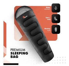 Premium Sleeping Bag, 350GSM, Lightweight and Waterproof, 4 Seasons of Camping