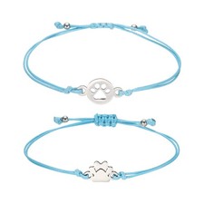 Dog Paw Bracelets for Women, Memorial Bracelet for Pet Loss Paw Pet Print R - 04