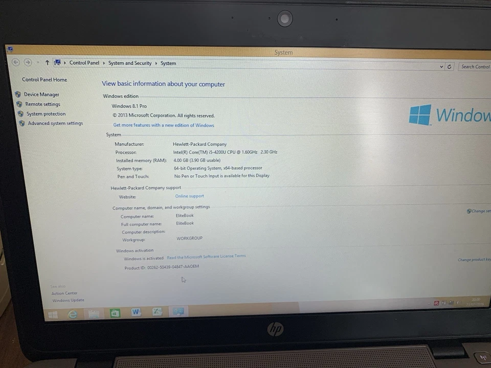 hp elitebook 820 500gb 4gb Win 8 - Image 4 of 4