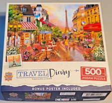 MasterPieces Parisian Charm 500 Piece Jigsaw Puzzle Complete with Poster