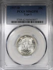 1917-D Type 1 Standing Liberty Quarter PCGS MS62FH FULL HEAD
