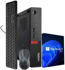Lenovo ThinkCentre Tiny Desktop PC i5-7500T 8GB RAM 128GB SSD W11 Pro