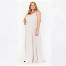 Show Me Your Mumu SMYM Jenn maxi dress in show me the ring crisp- cream NEW XL