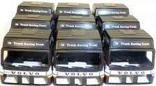 9 x LKW Fahrerhaus schwarz VOLVO Q8 Truck Racing Ladegut Bastel Deco 1:87 H0 å G