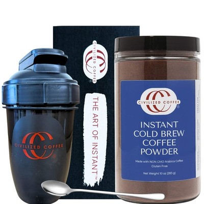 Civilized Coffee Instant Cold Brew Coffee & Shaker Gift Box