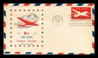 DR JIM STAMPS US COVER AIR MAIL 6C STAMPED ENVELOPE FDC FIDELITY COLOR CRAFT