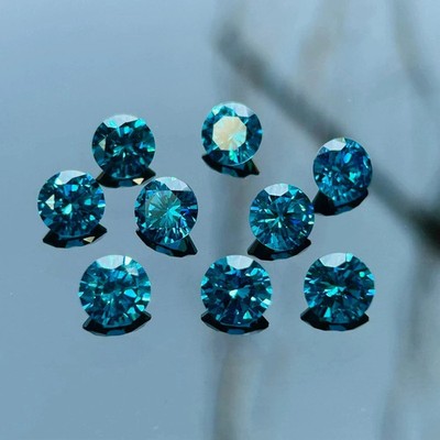 Calibrated Natural 4 mm Round Cut Blue Color Zircon 20 PCs Lot Gemstone