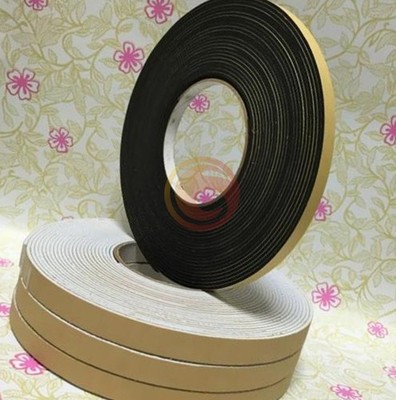 NEW 2Pcs 12mm x 2mm Single Sided Self Adhesive Shockproof Sponge Foam Tape 5M #q