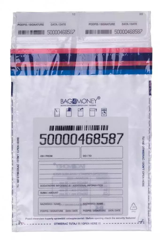 5901503628874 Koperta bezpieczna transparentna 319x26cm 50szt Office 4990₽